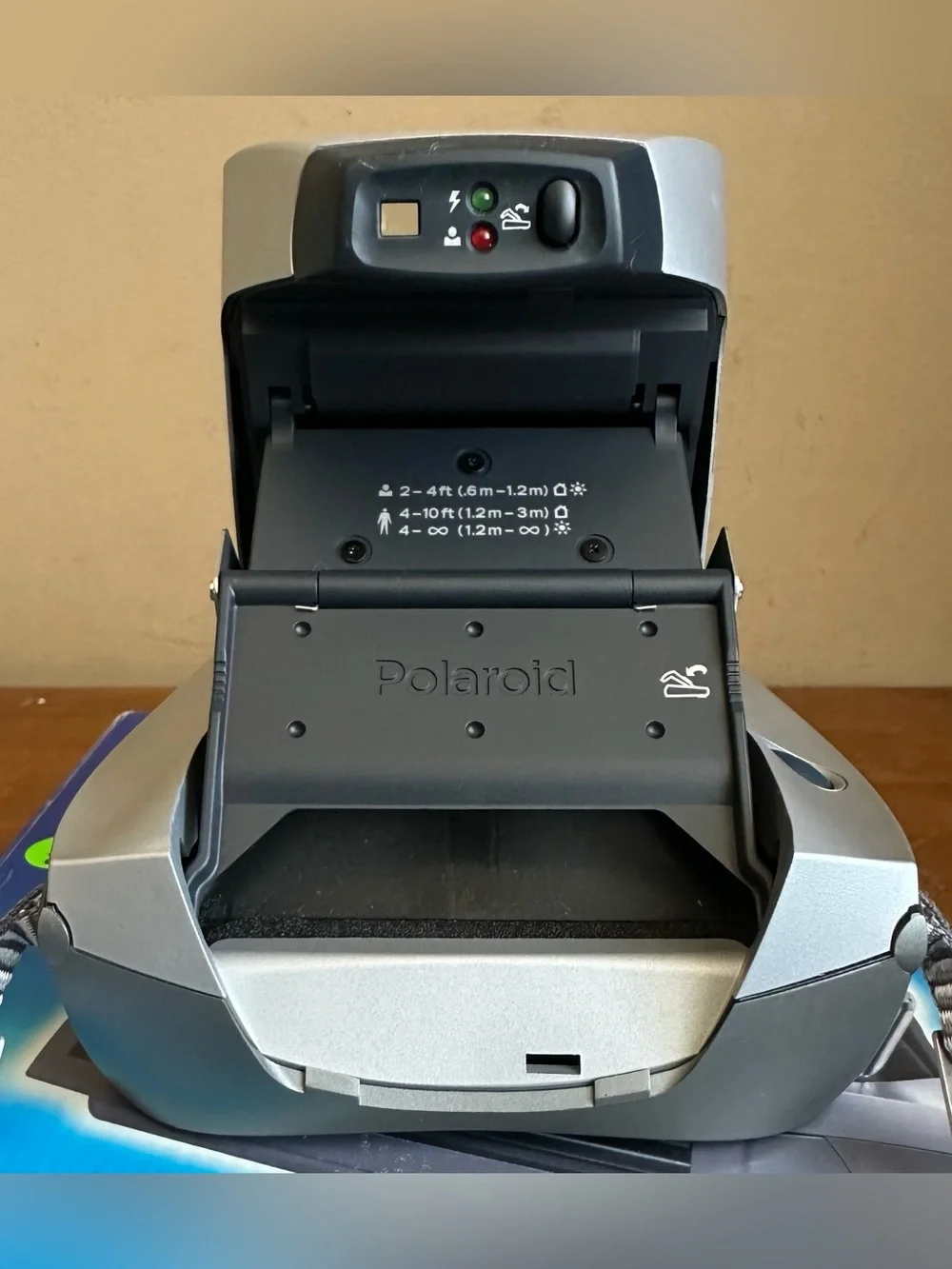 Polaroid Spectra Instant Camera in Silver and Black